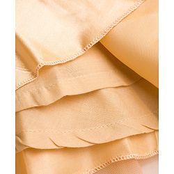 Babyhug Mesh Woven Sleeveless Party Dress With Floral Applique & Pearl Embellishment  - Yellow