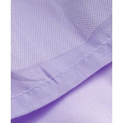 Babyhug Mesh Woven Half Sleeves Sequinned Party Dress With Bow Applique & Booties - Lilac