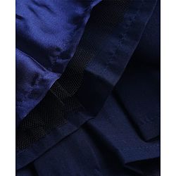 Babyhug  Mesh Woven Half Sleeves Party Dress With Sequin Detailing & Booties - Navy Blue