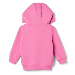 Babyhug 100% Cotton Knit Full Sleeves Front Open Hooded Sweatshirt With Applique - Pink