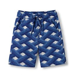 Babyhug Cotton Woven Half Sleeves Geometric Print Co-Ords Shirt & Shorts Set - Blue