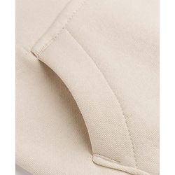 Babyhug Fleece Knit Front Open Hooded Sweatshirt With Full Sleeves and Reindeer Patch - Beige