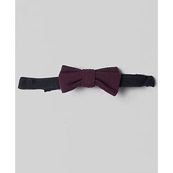 Babyhug Woven Full Sleeves Solid Three Piece Party Suit With Bow - Wine