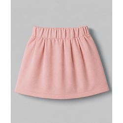Babyhug Knit Full Sleeves Blazer Style Co-Ords Top & Skirts Set with Inner Tee - Peach