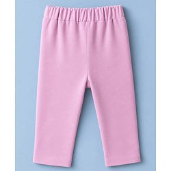Babyhug Knit Full Sleeves Solid Top & Pant Set With Blazer - Pink