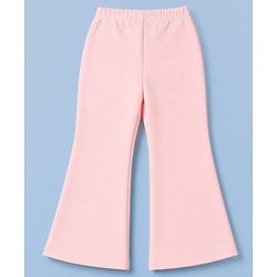 Babyhug Knit Full Sleeves Solid Top & Pant Set With Blazer - Peach