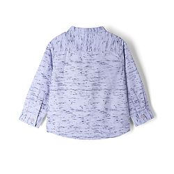 Babyhug 100% Cotton Woven Full Sleeves Printed Shirt & Jeans - Black & Blue