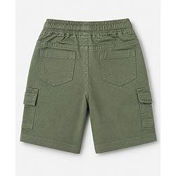 Babyhug 100% Cotton Woven Half Sleeves Shirt and Shorts with Checks - Green