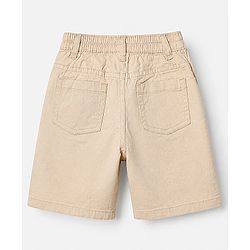 Babyhug 100% Cotton Woven Half Sleeves Shirt and Shorts with Checks - Beige