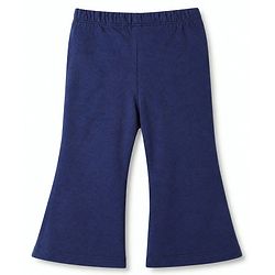 Babyhug Cotton Elastane Lycra Knit Full Length Solid Leggings in Navy Blue