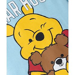 Babyhug Disney Single Jersey Knit Full Sleeves T-Shirt & Pyjama Night Suit with Winnie the Pooh Graphic - Sky Blue
