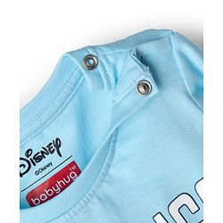 Babyhug Disney Single Jersey Knit Full Sleeves T-Shirt & Pyjama Night Suit with Winnie the Pooh Graphic - Sky Blue