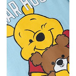 Babyhug Disney Single Jersey Knit Full Sleeves T-Shirt & Pyjama Night Suit with Winnie the Pooh Graphic - Sky Blue