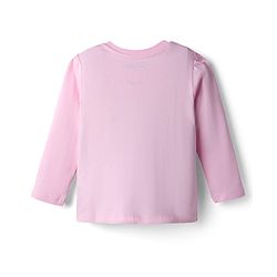 Babyhug Disney Single Jersey Knit Full Sleeves T-Shirt & Pajama Night Suit with Minnie Mouse Graphics - Pink