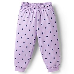 Babyhug Disney Single Jersey Knit Full Sleeves T-Shirt & Pajama Night Suit with Minnie Mouse Graphics - Navy Blue