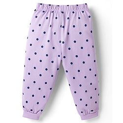 Babyhug Disney Single Jersey Knit Full Sleeves T-Shirt & Pajama Night Suit with Minnie Mouse Graphics - Navy Blue
