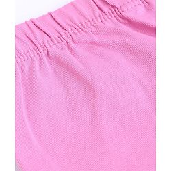 Babyhug Cotton Knit Slim Fit Full Length Leggings in Pink