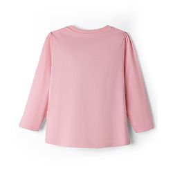 Babyhug Disney Single Jersey Knit Full Sleeves T-Shirt & Pajama Night Suit with Minnie Mouse Graphics - Light Pink