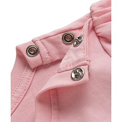 Babyhug Disney Single Jersey Knit Full Sleeves T-Shirt & Pajama Night Suit with Minnie Mouse Graphics - Light Pink