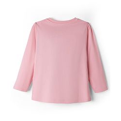 Babyhug Disney Single Jersey Knit Full Sleeves T-Shirt & Pajama Night Suit with Minnie Mouse Graphics - Light Pink