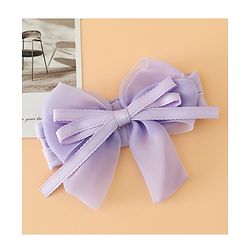Babyhug Headbands Free Size with Bow Applique - Purple
