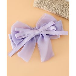 Babyhug Headbands Free Size with Bow Applique - Purple