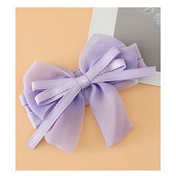 Babyhug Headbands Free Size with Bow Applique - Purple