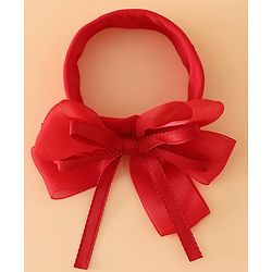 Babyhug Headbands Free Size with Bow Applique - Purple