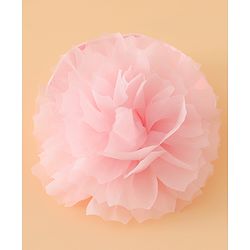 Babyhug Headbands Free Size With Bow & Lace Applique - Pink & Purple