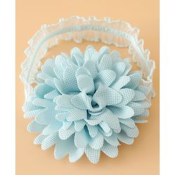 Babyhug Headbands Free Size With Bow & Floral Applique Pack Of 2 - Pink & Blue