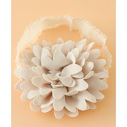 Babyhug Headbands Free Size With Bow & Floral Applique Pack Of 2 - Pink & Blue
