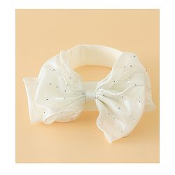 Babyhug Headbands Free Size With Bow & Floral Applique Pack Of 2 - White & Purple