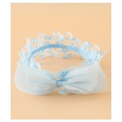 Babyhug Headbands Free Size With Bow & Floral Applique Pack Of 2 - Pink & White