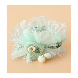 Babyhug Headband With Floral Applique - Green