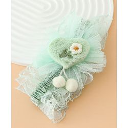 Babyhug Headband With Floral Applique - Green