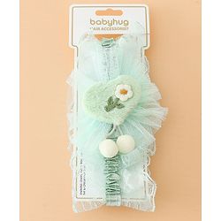 Babyhug Headband With Floral Applique - Green
