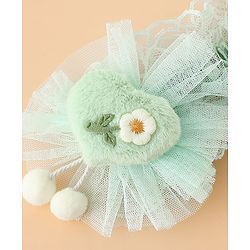 Babyhug Headband With Floral Applique - Green