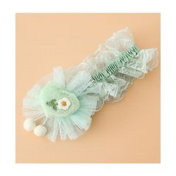Babyhug Headband With Floral Applique - Green