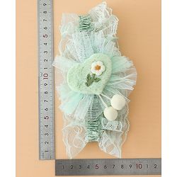 Babyhug Headband With Floral Applique - Green