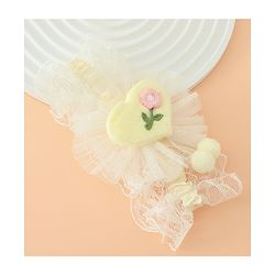 Babyhug Headband With Floral Applique - Green