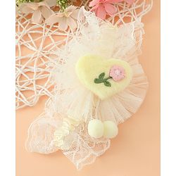 Babyhug Headband With Floral Applique - Green