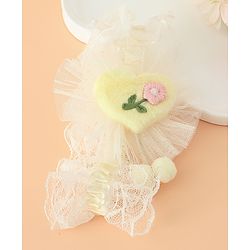 Babyhug Headband With Floral Applique - Green
