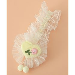 Babyhug Headband With Floral Applique - Green