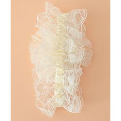 Babyhug Headband With Floral Applique - Green