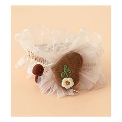 Babyhug Headband With Floral Applique - Green