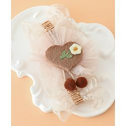Babyhug Headband With Floral Applique - Green