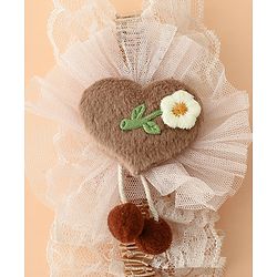 Babyhug Headband With Floral Applique - Green