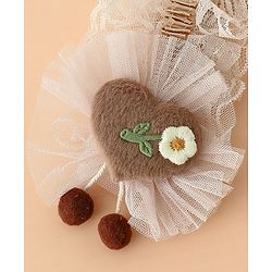 Babyhug Headband With Floral Applique - Green