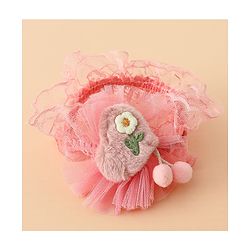 Babyhug Headband With Floral Applique - Green
