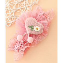 Babyhug Headband With Floral Applique - Green